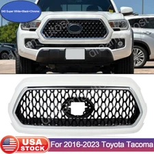 For 2016-2023 22 Toyota Tacoma Front Bumper Grille Assembly Mesh Super White TRD