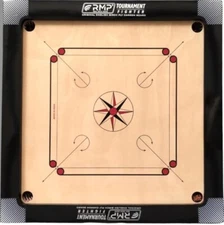 Best Carrom Board 36 inch Round Pocket  Carrom Board Glossy Finish Tournament