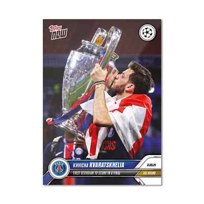 Topps Now UCL 2024/25 - Card 163 - Khvicha Kvaratskhelia - Paris Saint-Germain