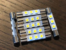 7 New Cool Blue 8V Fuse Lamp LED Light Bulbs for Vintage Receivers