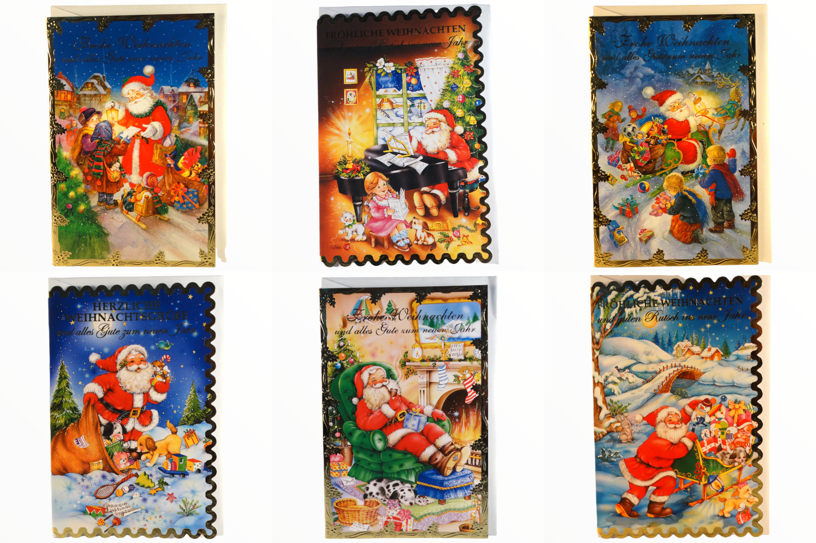 Weihnachtskarte Weihnachten Gruß weißer Umschlag Karten Feste Besondere Anlässe