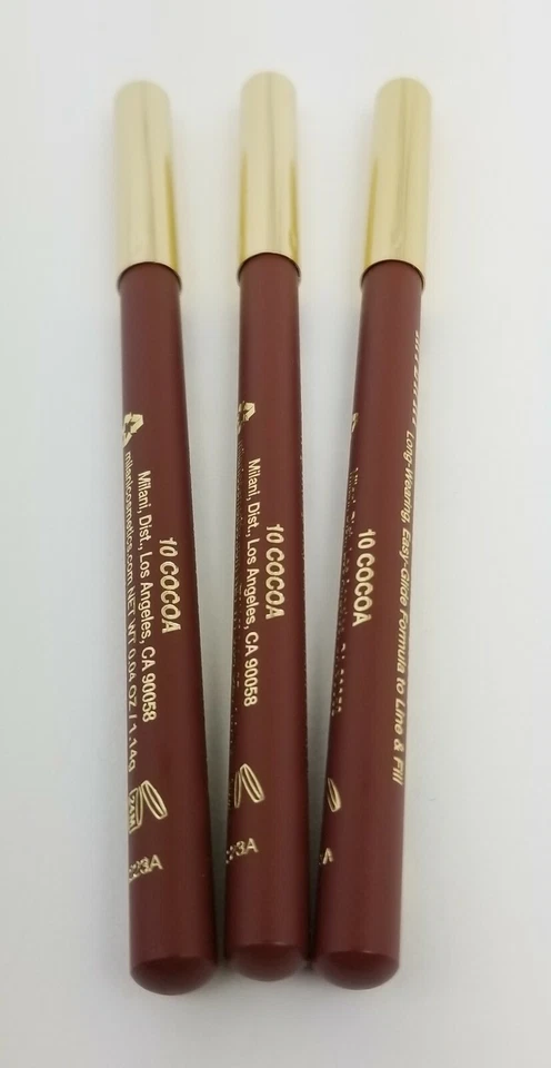 Lot of 3 Milani Color Statement True Instant Color Lipliner #10 Cocoa - Image 2 of 4