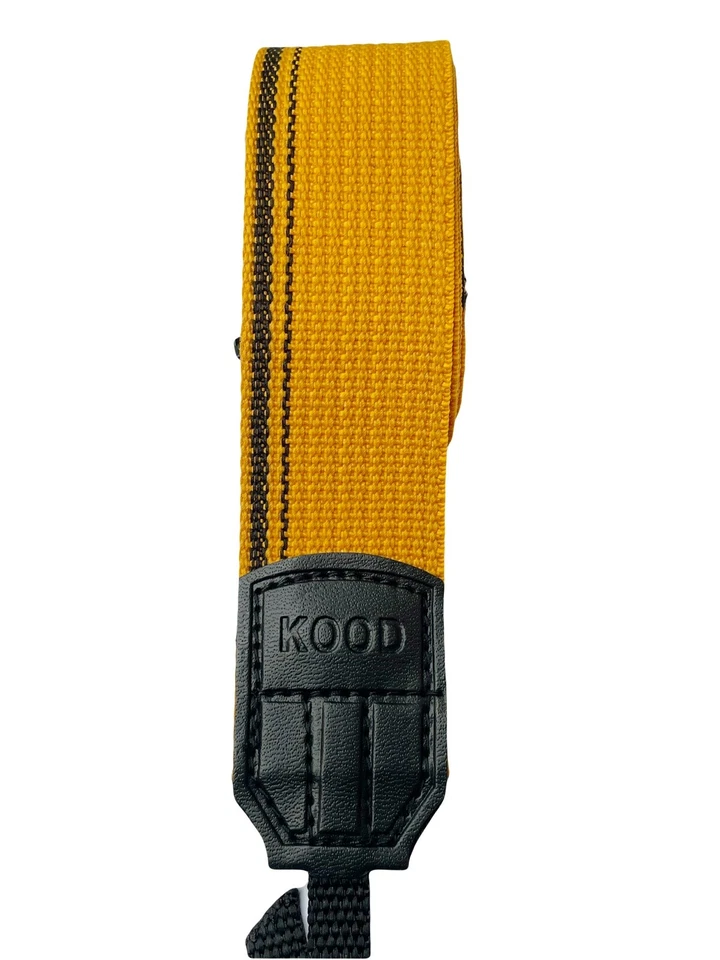 Kood  Retro Style DSLR Camera Neck shoulder Strap Yellow & Black - Image 4 of 4
