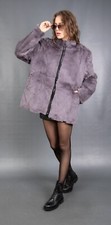 13954. NUEVO INCREÍBLE ABRIGO CHAQUETA DE PIEL LAPIN REAL PARA HOMBRE PIEL HERMOSO ASPECTO TALLA 3XL