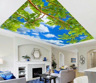 3D Branch Cloud NAO30 Ceiling WallPaper Murals Wall Print Decal Deco AJ WALL Fay