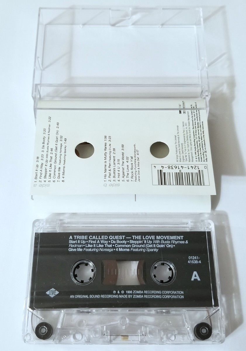 A TRIBE CALLED QUEST THE LOVE MOVEMENT 1998 CASSETTE TAPE RAP