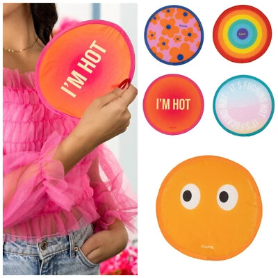 Fächer faltbar Frisbee PopUp Handfächer Fisura Statement Hochzeit Festival bunt