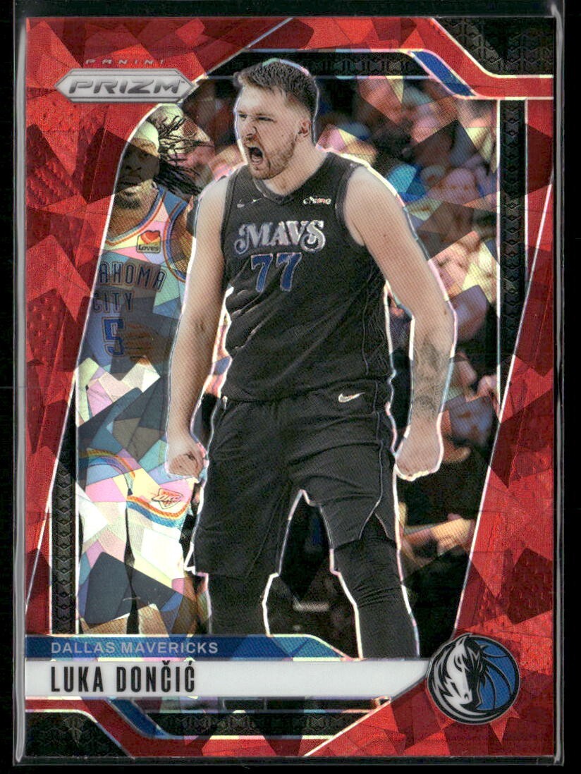 2024-25 Panini Prizm Red Ice Prizm LUKA DONCIC #89