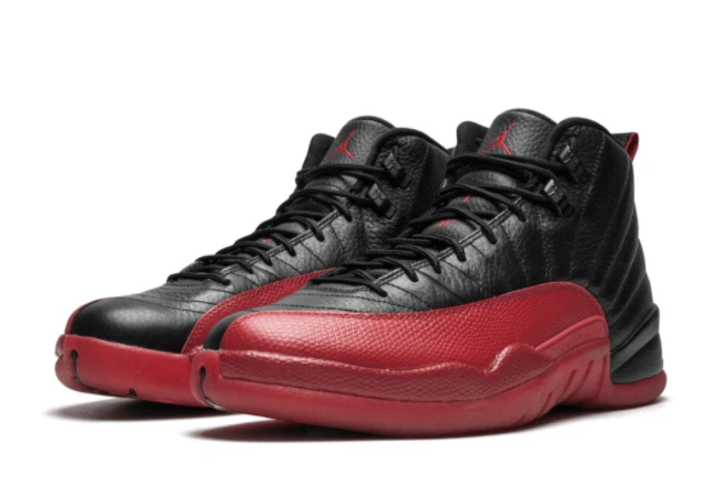 Jordan shoes 12 black best sale red