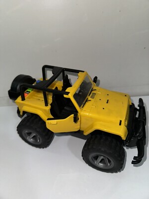 Off-Road City Service Car Jeep Toy - Friction Powered Vehicle w/ Lights & Sounds