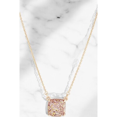 Kate Spade New York Cause A Stir Mini Pendant Necklace in Rose Gold