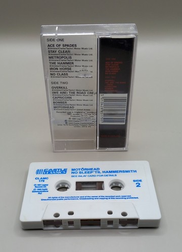 Motorhead No Sleep Till Hammersmith Cassette Tape - Picture 2 of 10