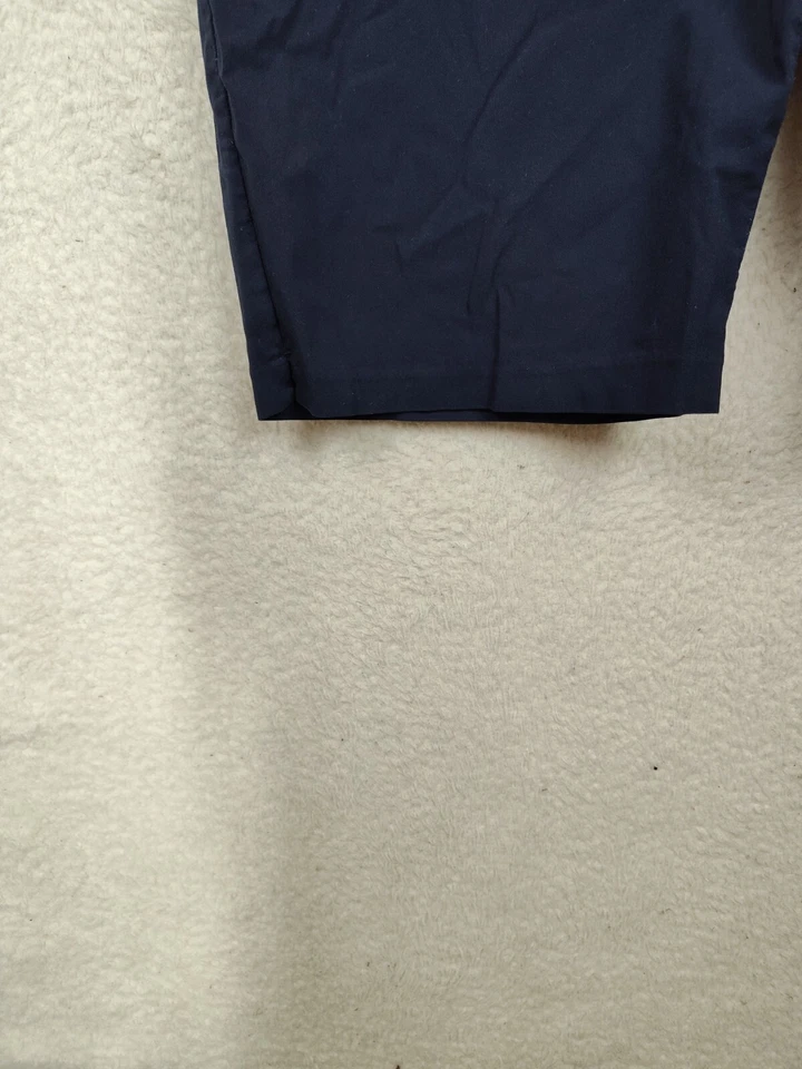 Pantalón Corto 89th Madison Mujer 22 Azul Mezcla Rayón Pull On Recto Elástico Delgado Mini Foto 4 de 4