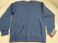 New Mens Russell Athletic Sport Active Long Sleeve Pullover Sweatshirt Shirt M