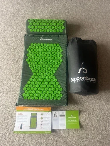 Supportiback Accupressure Mat & Pillow Set With Bag