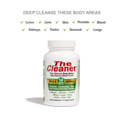 CENTURY SYSTEMS THE CLEANER  DETOX Men's 14 Day Formula 104 Capsules 26 Servings
