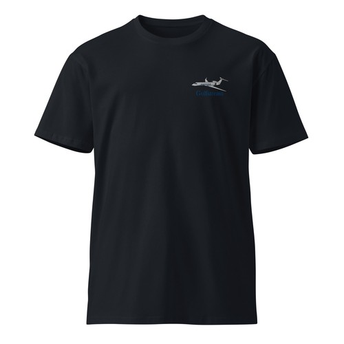 Gulfstream G550 Embroidered Premium Custom T-shirt - Personalized with your N# - Picture 5 of 12