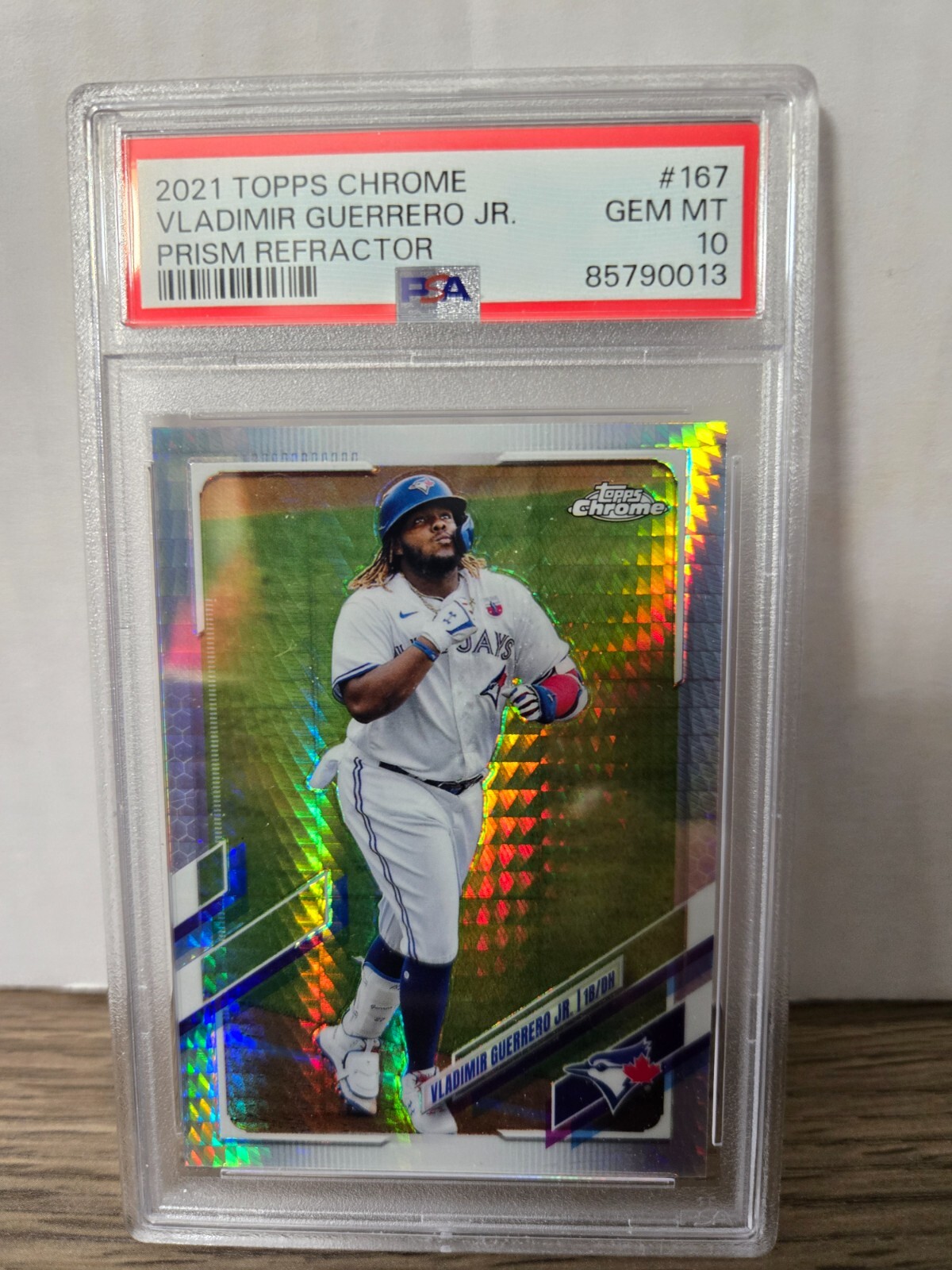 2021 Topps Chrome Vladimir Guerrero Jr Prism Refractor PSA 10