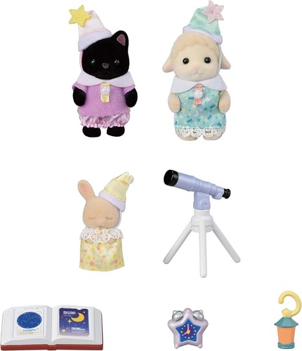 Calico Critters Nursery Friends Sleepover Party Trio Set CC2173 NEW IN STOCK - Picture 3 of 3