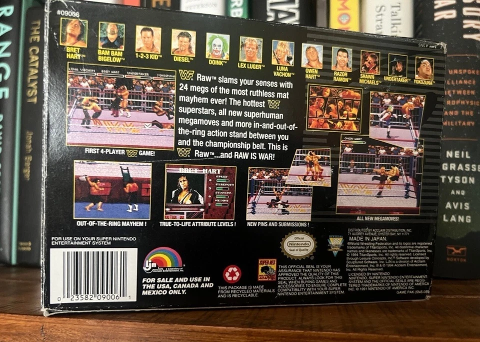 WWF Raw SNES Wrestling Oval Circle  Complete 1991 Original - Image 2 of 4