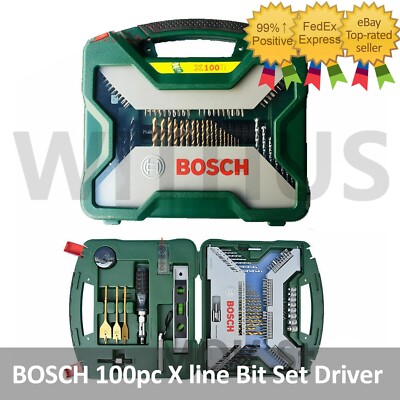 Bosch Multi-Purpose 100pc X line Bit Set Driver Drill Bits Bosch Accessories Set