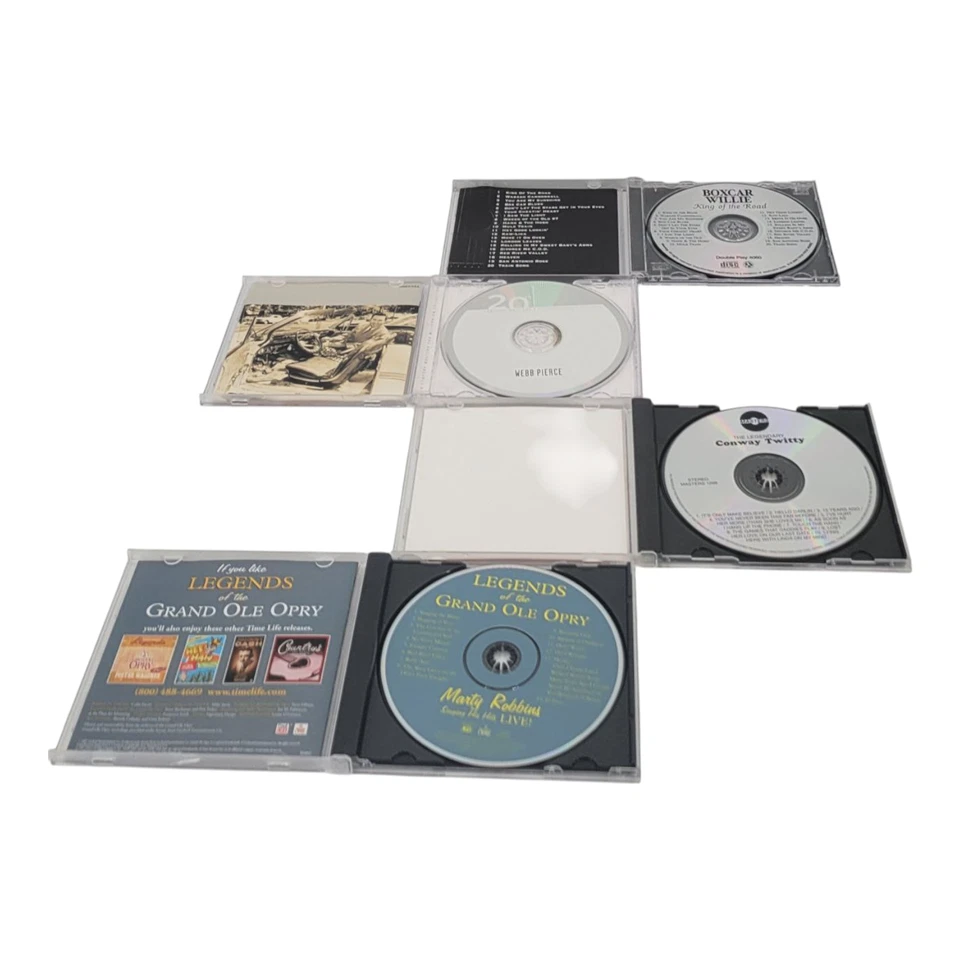 Boxcar Willie Webb Pierce Conway Twitty Marty Robbins 4 CD Classic Country Music - Image 3 of 3