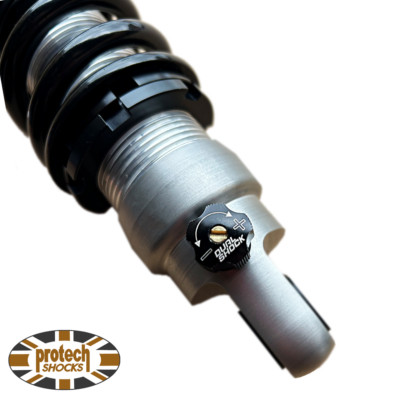 Dual Shock Kawasaki 550 Zephyr 91-98 klar eloxierendes Gewindefahrwerk Protech Schocks