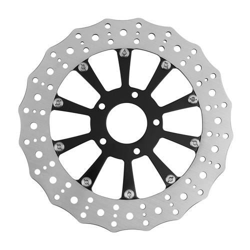 11.8" Brake Rotor for Harley-Davidson Softail 2015-2024 Dyna 2006-2017 Black - Picture 5 of 15