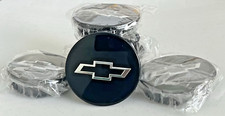 4x 66mm Blazer Camaro Colorado Equinox Traverse (Chevy) Center Wheel Caps Black