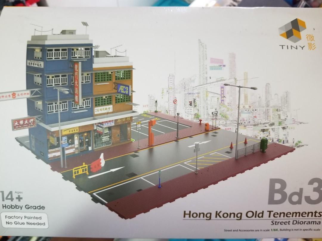 Tiny City Hong Kong #Bd3 Old tenement building 1:64 Street Tiny City Hong Kong #Bd3 Old tenement building 1:64 Street