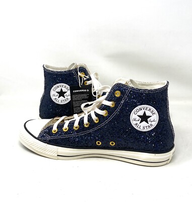 Converse Chuck Taylor High Yellow Blue Glitter Men's Sneakers