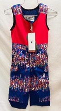 Spyder Bitsy Little Girl's Sparkle Snow Ski Bib Pants Nights Glow Sz 4T NEW