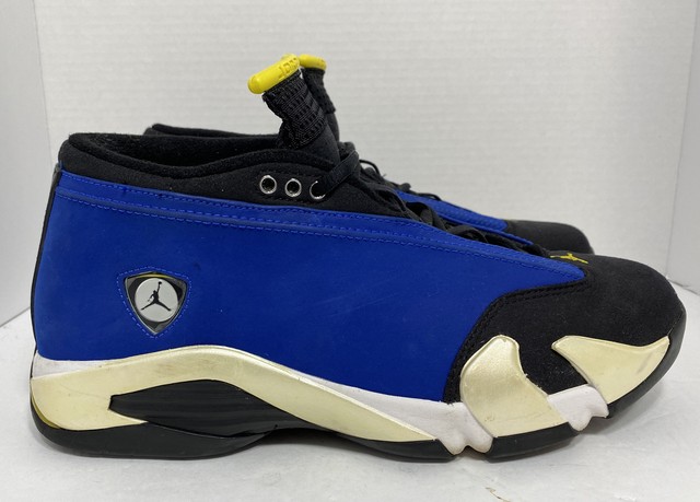 jordan 14 blue and yellow