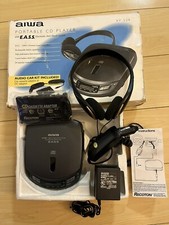 Vintage Aiwa XP-520 XP-529 Portable CD Player with Car Kit