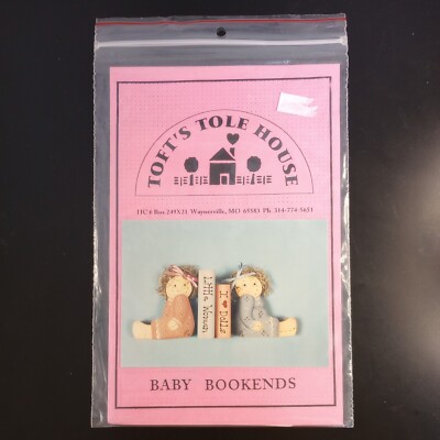 Baby Bookends Craft Pattern Instructions Toft's Tole House Wood Working Painting