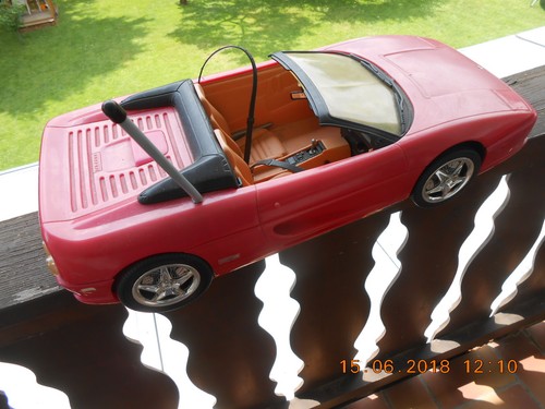 RC Modell Barbie Sport Wagen Auto -Ferrari F355 Spider- ca. 53cm lg Fa. Mattel - Bild 5 von 11
