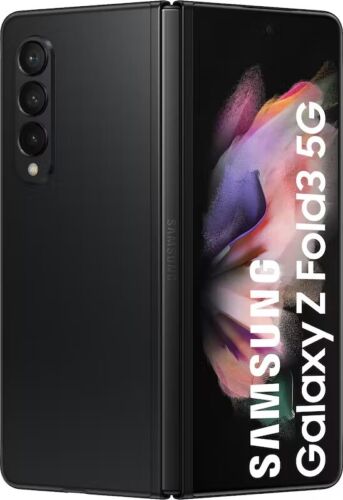 Samsung Galaxy Z Fold 3 5G SM-F926U1 512GB Black Unlocked GSM +CDMA GOOD - Picture 1 of 4