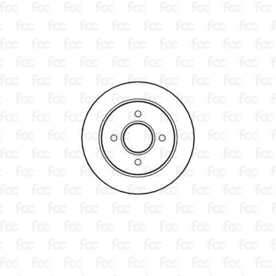 Brake Disc Rotors For Ford Mondeo Mk2 Rear Axle Abtex BD355V