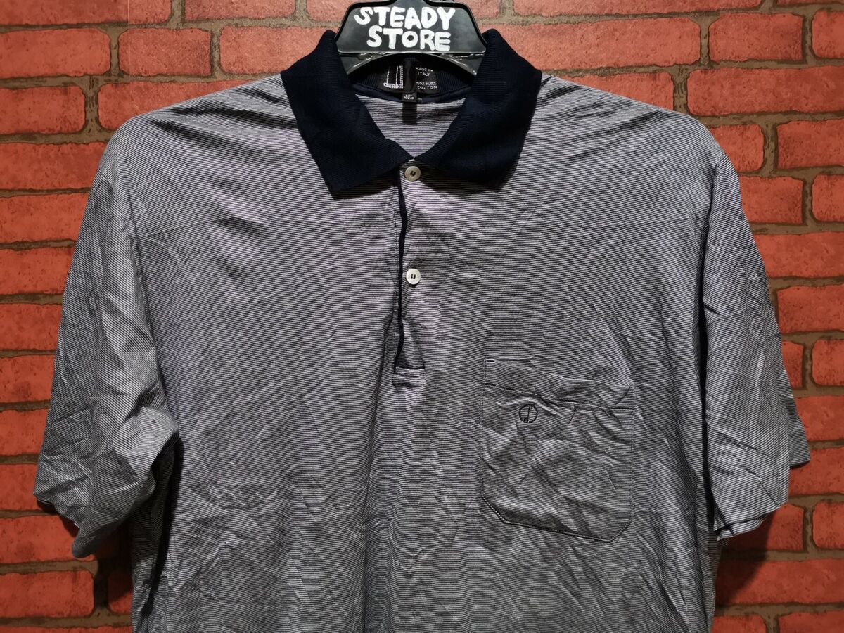 VINTAGE DUNHILL MADE IN ITALY PURE COTTON POLO SHIRT L VINTAGE DUNHILL MADE IN ITALY PURE COTTON POLO SHIRT L