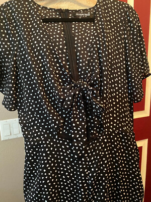Fashion Union Women's Sz 8 Black White Polka Dot Flutter Sleeve Jumpsuit Pants | eBay Fashion Union Women's Sz 8 Black White Polka Dot Flutter Sleeve Jumpsuit Pants | eBay