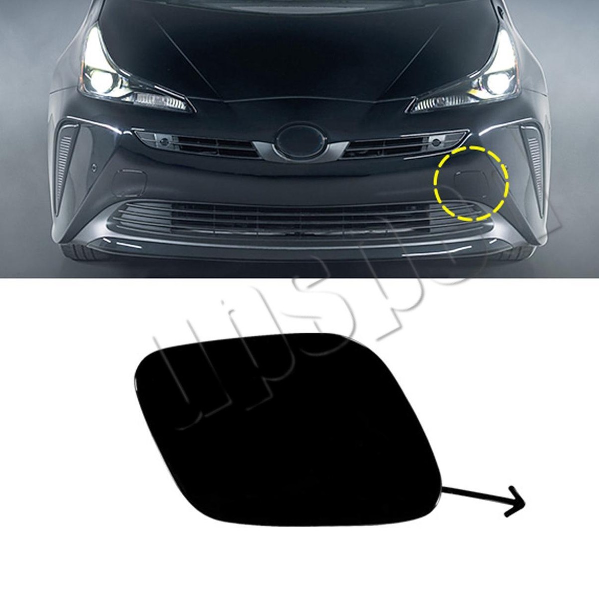 Front Bumper Tow Hook Hole Cover Cap For Toyota Prius 2019-2021