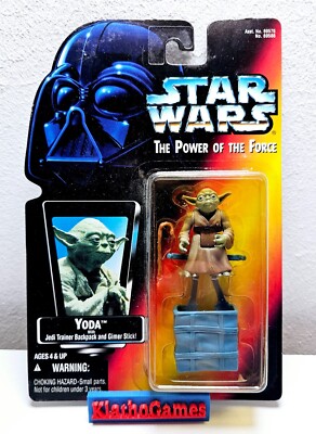 JEDI MASTER YODA RED CARD STAR WARS POWER OF THE FORCE COLLECTION HASBRO Y375