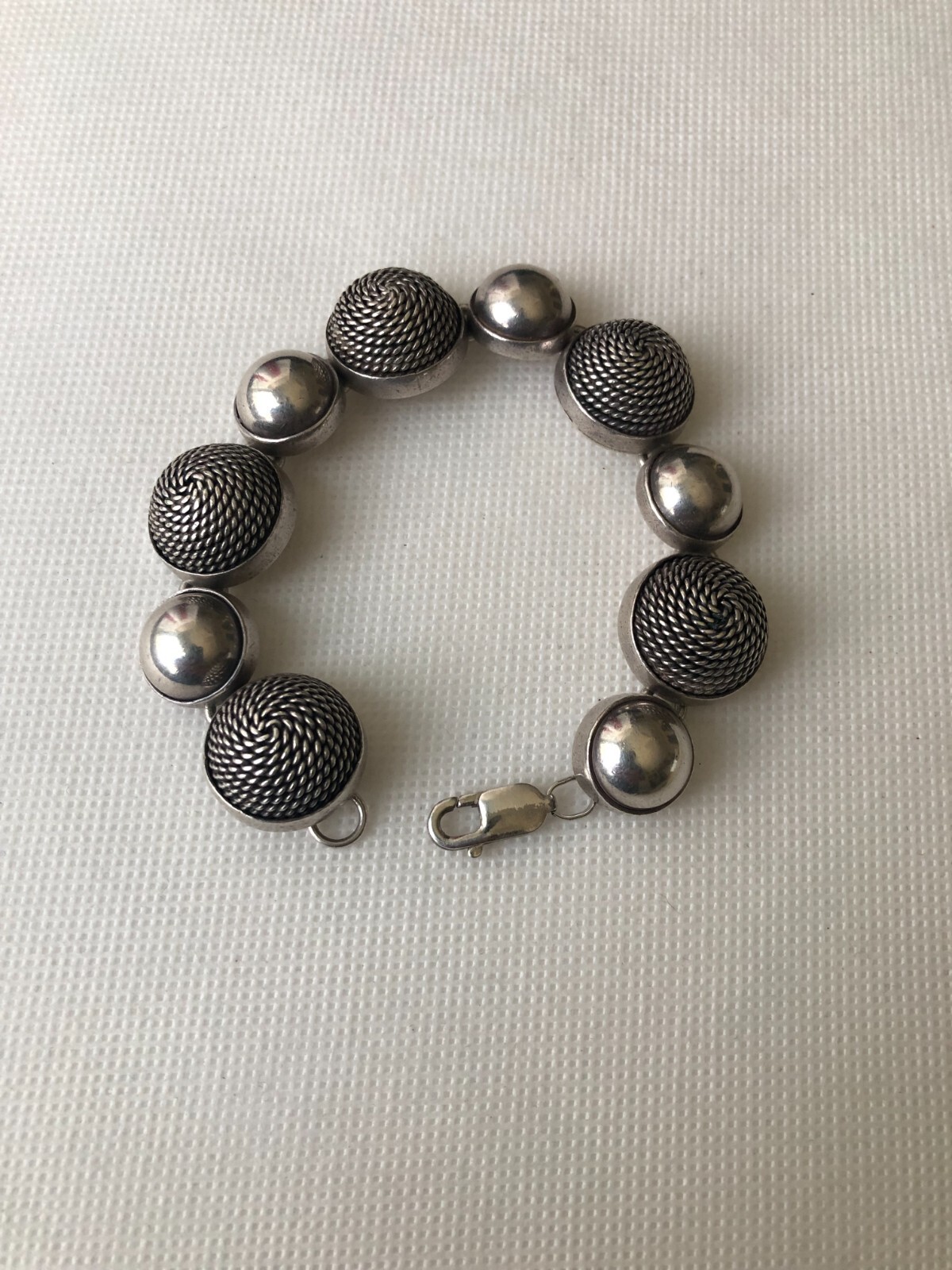 Solid Space Age Byzantine Chain Sterling Silver S… - image 4