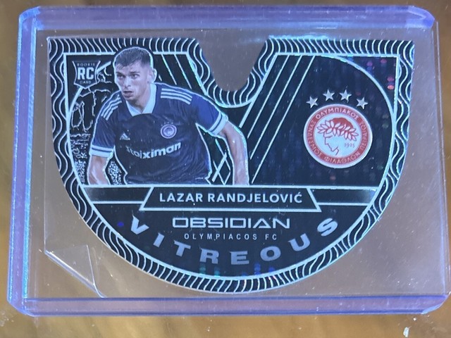 2020-21 Obsidian Vitreous White Pulsar Electric Etch Lazar Randjelovic #5/11 RC