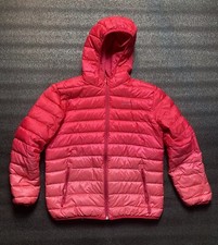 Eddie Bauer Down Jacket Girls Kids Medium Ombre Pink Puffer Reversible