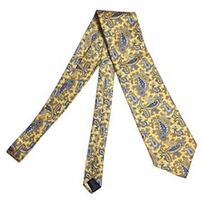 Paul Fredrick Italian Silk Men Paisley Necktie Designer Tie Size 58x3.75