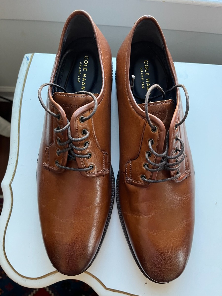 Cole Haan Grand Postman Mens Brown Oxfords Plain Toe Shoes 