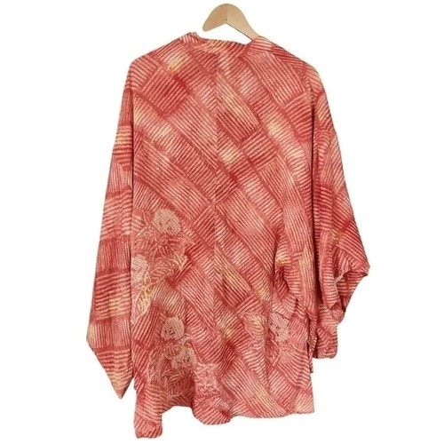 Free People One Size Shibori Kimono Seil Bindegürtel Boho Strand Blumen Jacke - Bild 8 von 13