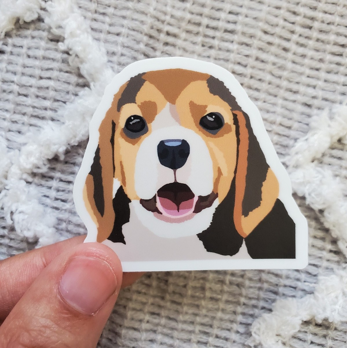 Beagle Dog Sticker Water Bottle, Laptop, Phone Case, Dishwasher