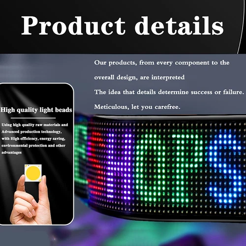 Flexibles LED Autoschild Display Matrix Pixel Panel Schaufenster Geschäftsschild 5V*/ - Bild 5 von 12